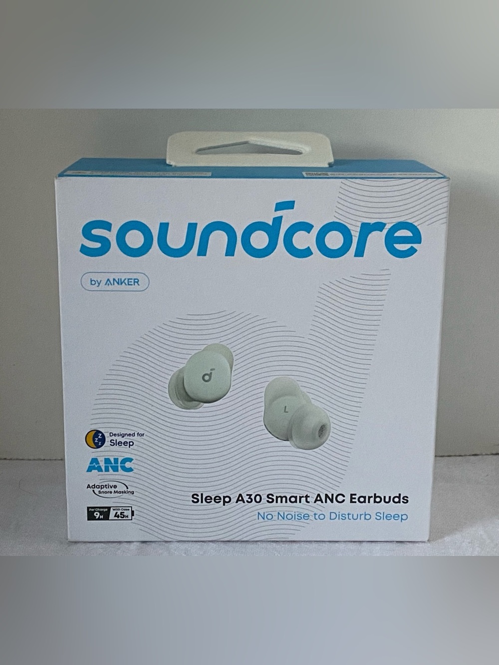 Soundcore Sleep A30 Smart ANC Earbuds By Anker / Mint Green